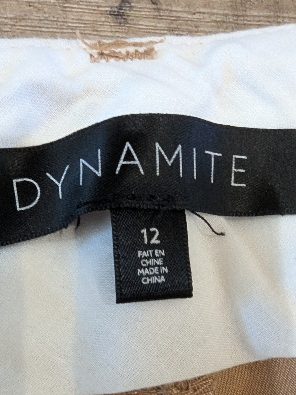 Dynamite Beige Wide Leg Split-Hem Pants - Picture 9 of 11